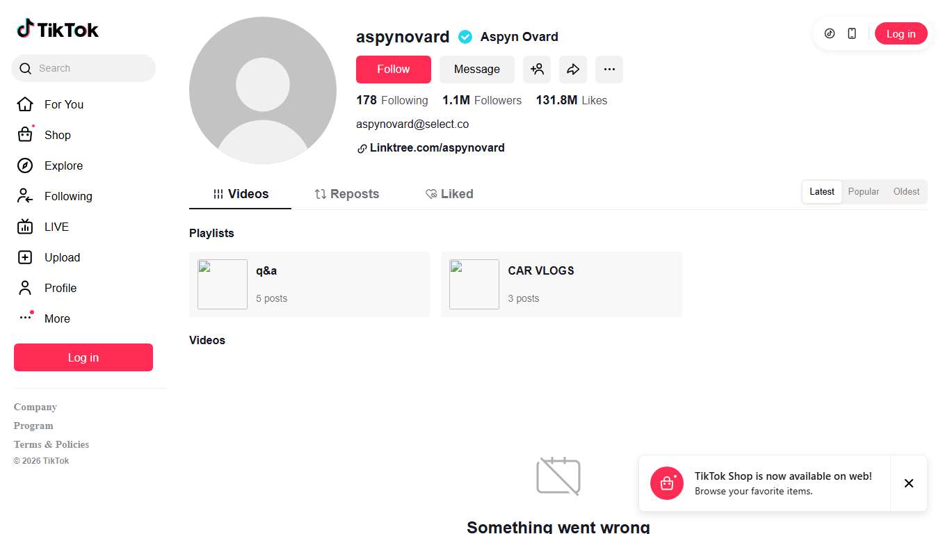 Aspyn Ovard (@aspynovard) TikTok